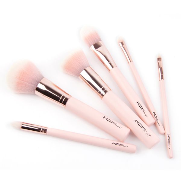 Пластиковый набор щетки макияжа 7pcs Taklon синтетический полный