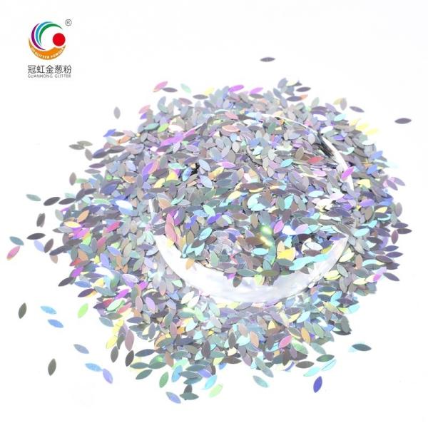 2.5mm Sliver Laser Holographic Chunky Glitter Powder For Craft Birthday Party Decoration