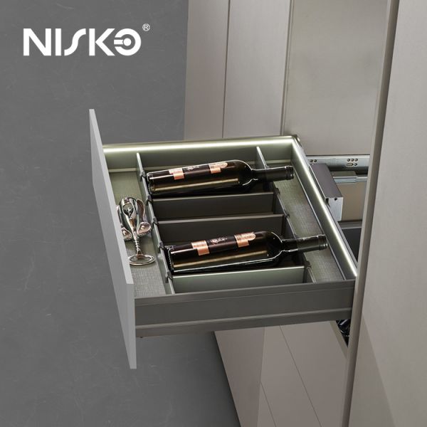 ワインボトルバスケット ワインラックとガラスホルダー LEDライト付きキッチンオーガナイザー