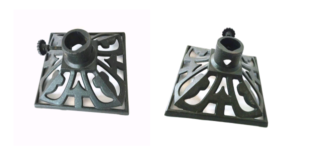 Квадратное сверхмощное основание парасоля литого железа для ОЭМ мебели сада на открытом воздухе