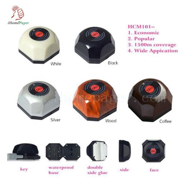 wireless guest call service system, waitress table calling button for restaurant