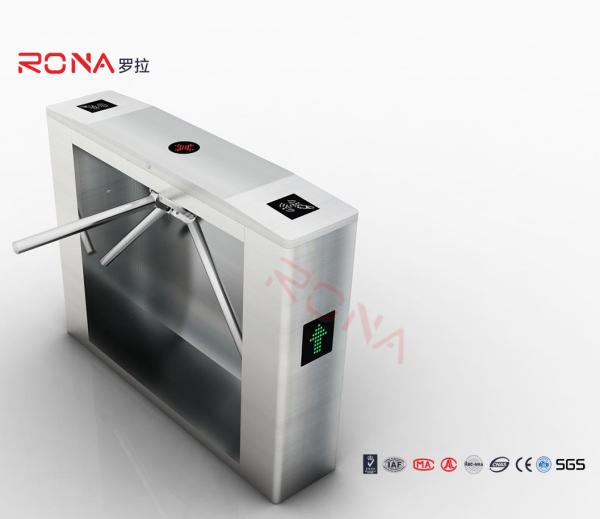 Waist High Tripod Turnstile Gate Mechanism Intelligent Antirust With Tiket Service
