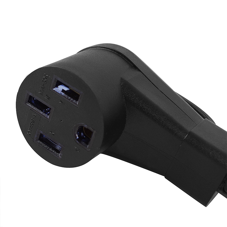 1FT Nema 10-30P Male to 14-50R Female Dryer Adapter Cord 50 Amp STW 10-AWG Outlet Plug Power Cord with Ground Wire Blue