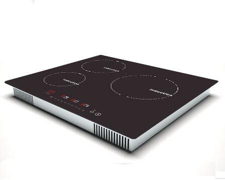 Vitroceramic Glass Top 5700W 590*520*57mm 3 Burner Cooktop