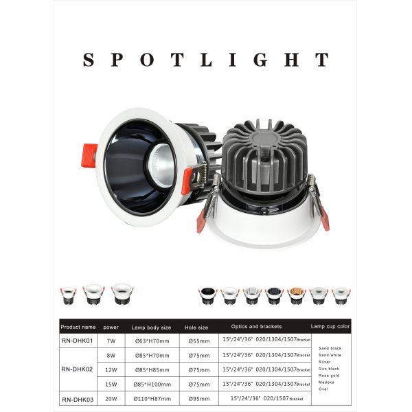 COB Ceiling Recessed LED Downlights 12W 85-265VAC SAA Approved