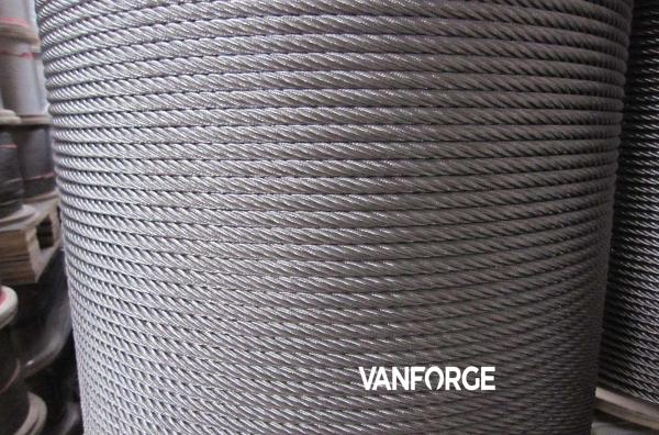 7x7 Cold drawn Stainless Steel Wire Rope High Tensile Corrosion resisitant