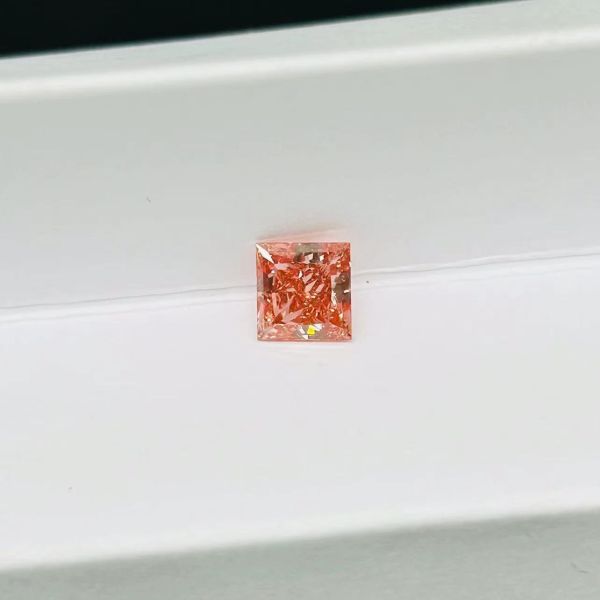 1.14carat PrincessLab Grown Pink Diamonds High Clarity Symmetrical