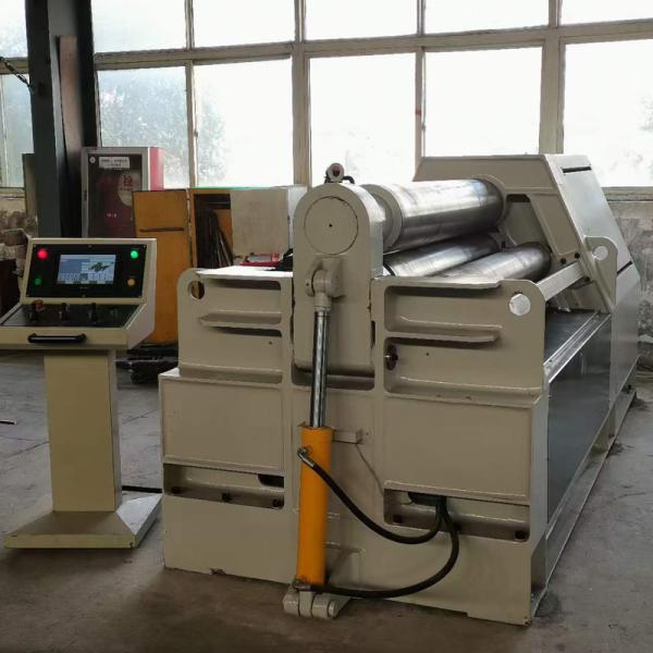 CNC Hydraulic 4 Roll Plate Bending Machine Round Curved Tapered Workpieces Forming