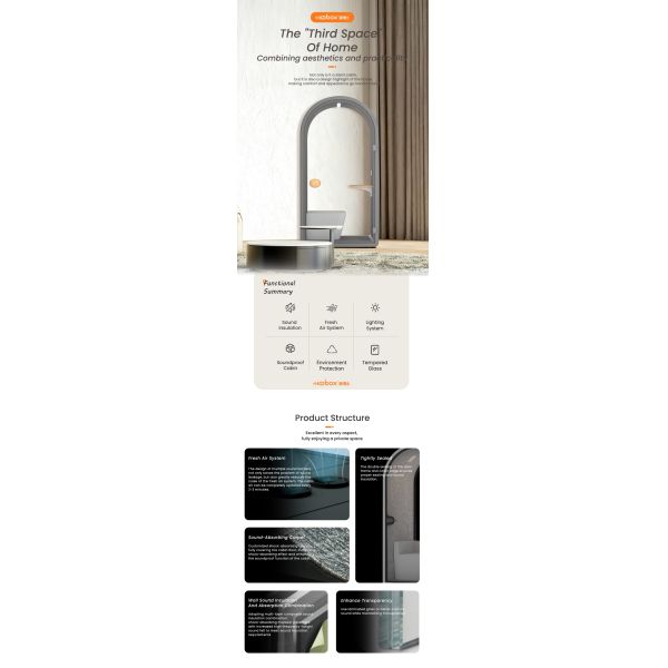 Wall Mount Study Sound Isolation Booth Soundproof Booth For Home