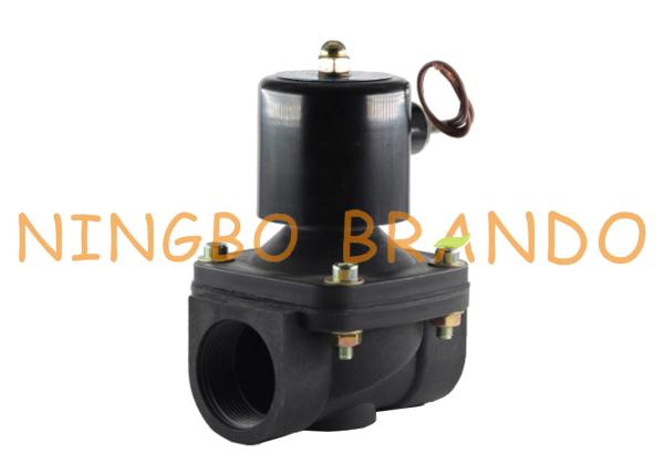 Válvula de solenoide plástica do ABS da polegada de 1/2 para a C.A. da C.C. 110V 220V do líquido 12V 24V do ar da água