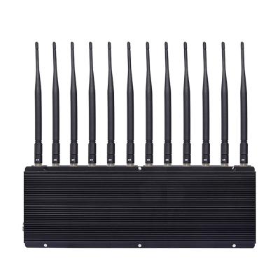 Portable 20W Handheld WiFi Signal Jammer 360 Degree Omni Directional Cooling Fan 25m Radius