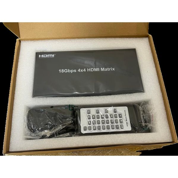 EDID Поддерживается 4x4 HDMI матрица с пропускной способностью 225 МГц и RS-232 управления