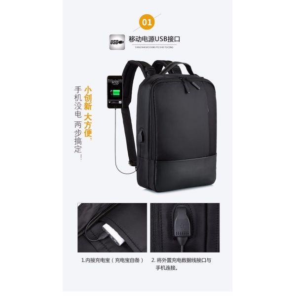 Large capacity travel mochilas crossbody notebook backpack unisex waterproof 15.6'' convertable laptop bag
