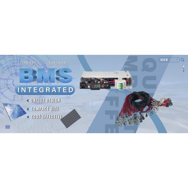 GCE 60S 192V 50A BMS integrado Bateria de lítio protetora BMS com relé para ups e sistema de armazenamento de energia solar