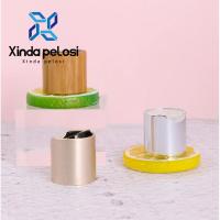 Meilleur prix Brushed Chrome Rose Gold Disque d'aluminium Cap haut Cosmétique Bouteille Cap À vendre