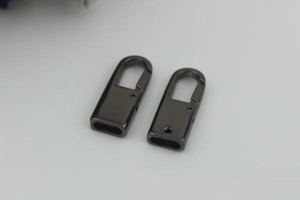 Hanging nickel color zinc alloy 33 mm length metal key chain snap hook for strap