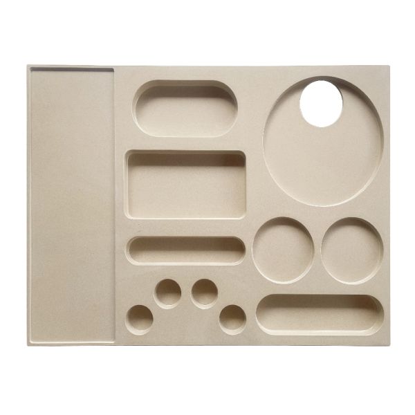 Eco-Friendly Hotel Amenities Tray Made from Rice Husk Fiber