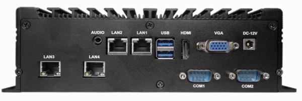 MIS-EPIC06-4L Fanless Box PC / IPC Industrial Computer U Series CPU 4 Network 6 Series 6USB