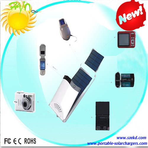 Portable High Capacity Solar Charger Wiht Feed Indicator And ABS Shell For Laptop, Mobile