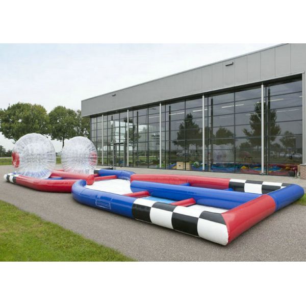 Custom Inflatable Sports Games , 0.55mm PVC Tarpaulin Inflatable Zorb Ball Track