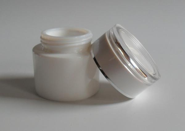 15g 20g 30g Blue Frosted Cosmetic Cream Glass Jars For Beauty Products