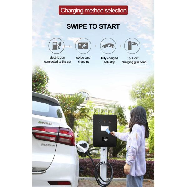 3 Phases 30KW DC Car Charging Stations Fast Charger LED Display Touch Screen