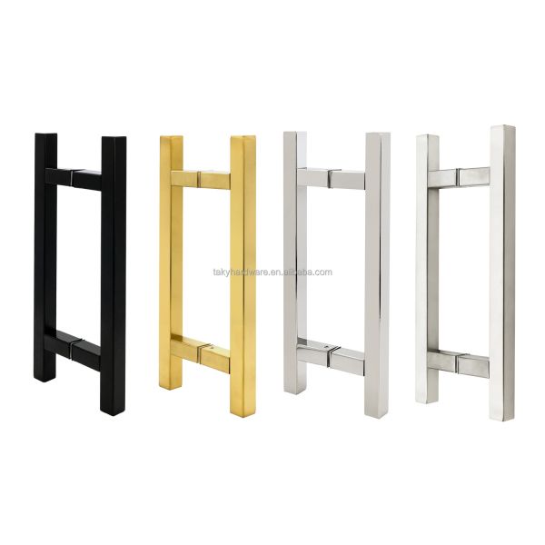 11 Inch Puxadores para Porta de Vidros Stainless Steel Brushed Gold Door Pull Handle