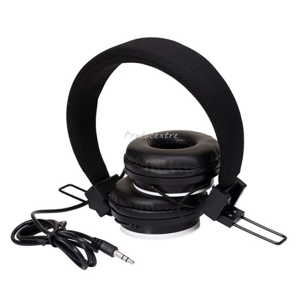 HIFI sound true stereo wired earphone headphone headset with over ear ear cushion ear pads