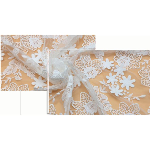 2018 Summer Newest Style  Embroidery Fabric 140cm wide for wedding dress