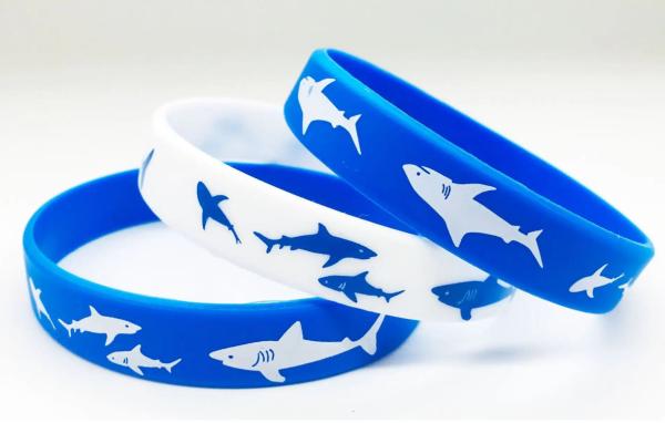 Smiling Face Silicone Rubber Toy , Silicone Wristband Bracelet For Commercial Gift