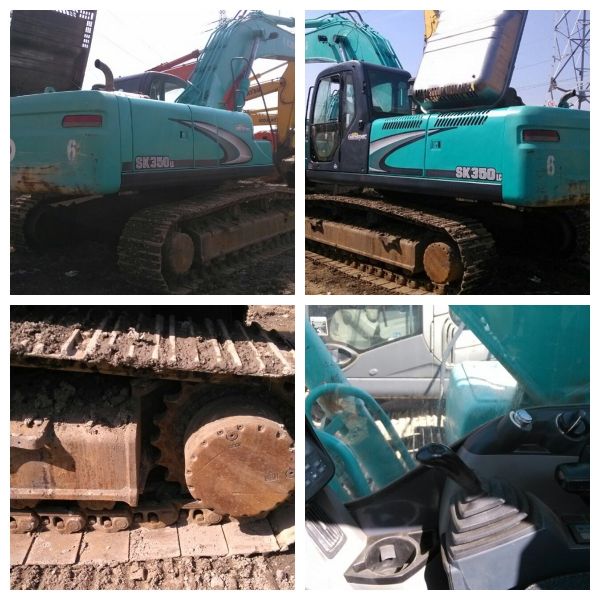 KOBELCO SK350 Used Excavator For Sale 35-Ton Class Low Hours Well-Maintained Long Reach Cab AC Ready To Work