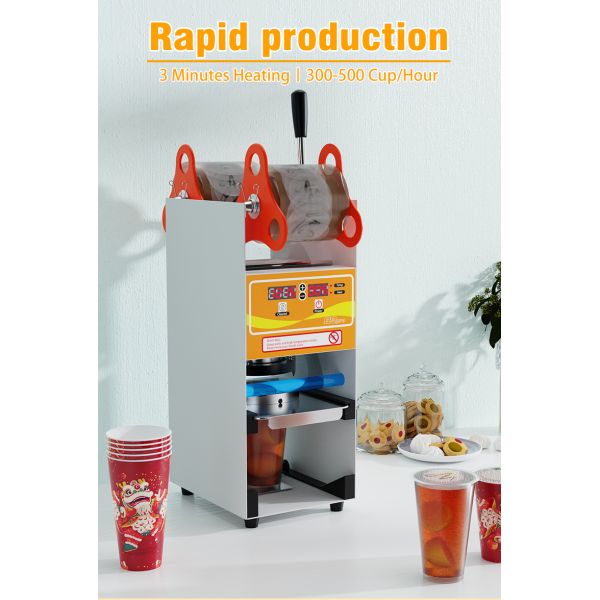 Бульба чайная чашка уплотнитель упаковочная машина 205*265*490 мм чашки уплотнитель машина вместимостью 1 чашка