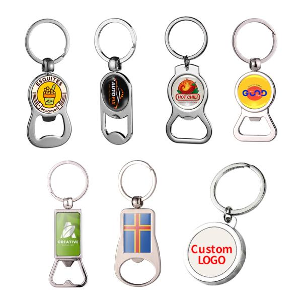 Llavero de metal personalizado para el Día del Padre, bricolaje, sublimación, abrebotellas de cerveza