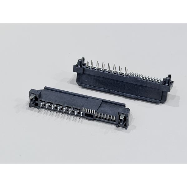SAS 3.0 29Pin Female PCB Connector, 1.27mm Pitch Mixed SMT + TH Pin Terminal Connector for Server, Automotive & Power Wire Cable Signal Transmission