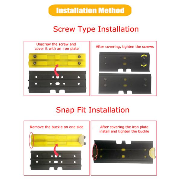 Durable Moving Type Crawler Chain Rubber Track Pad Excavator Undercarriage Parts