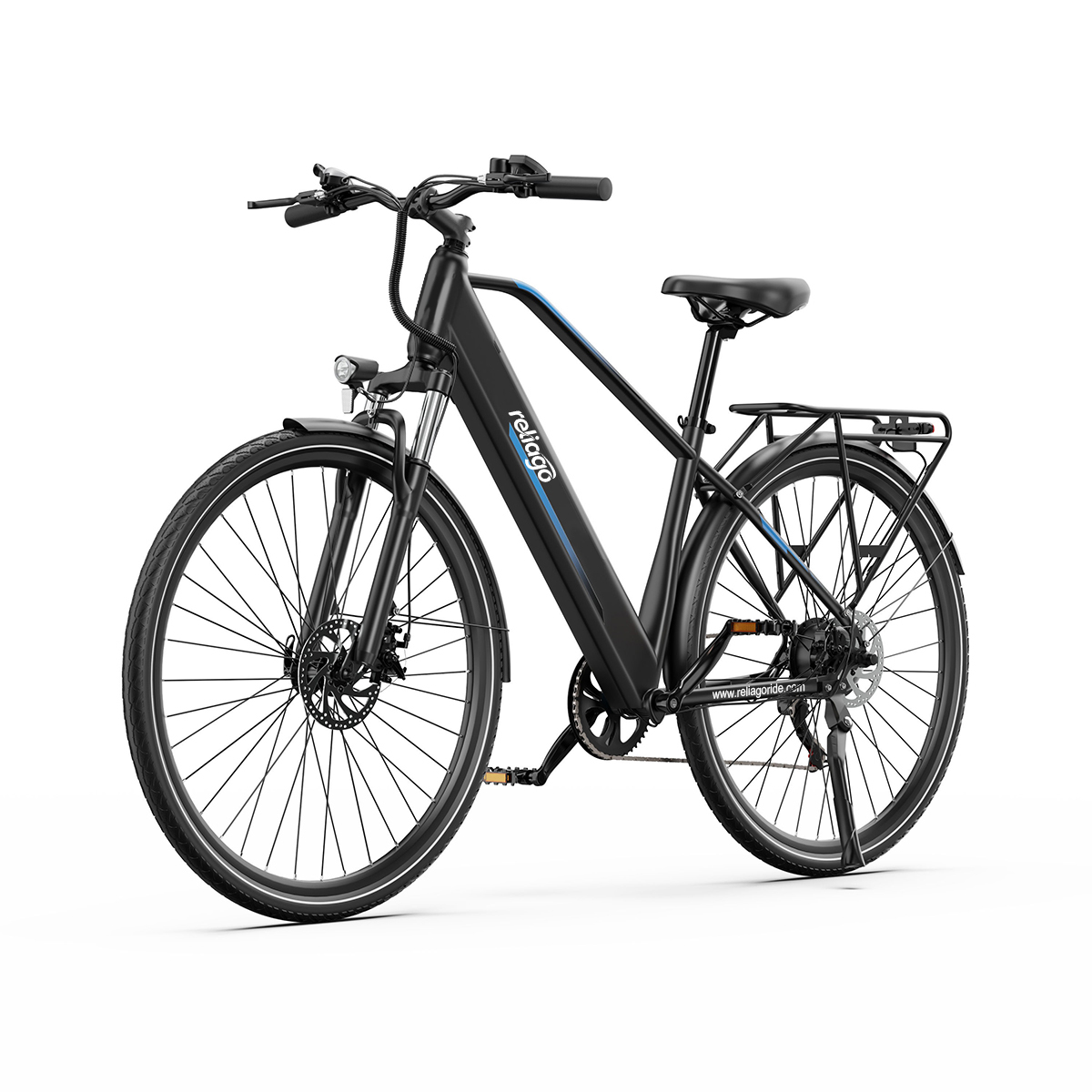 36V 13Ah C29 Lite Electric Hybrid Bike 250W City Commuter E-Bike With 27.5 Wheels