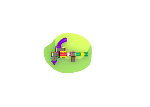 All Plastic Outdoor Climbing Equipment / Plastic Outdoor Toys With Shorter Platform