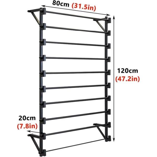 Custom Metal Wall Mounted Wallpaper Roll Display Stand 10 Tiers Roll Paper Holder Rack