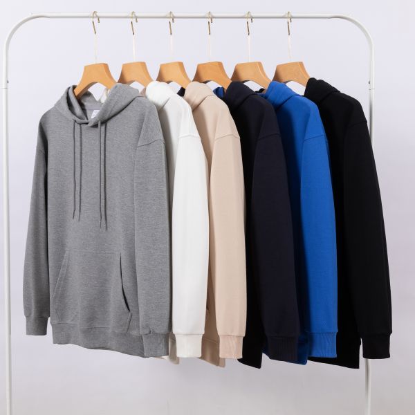 FODARLLOY Fashion Colors Grey Hoodie OEM Streetwear Essentials Oversize Unisex Pull Coat Men's Hoodies Pullover Red
