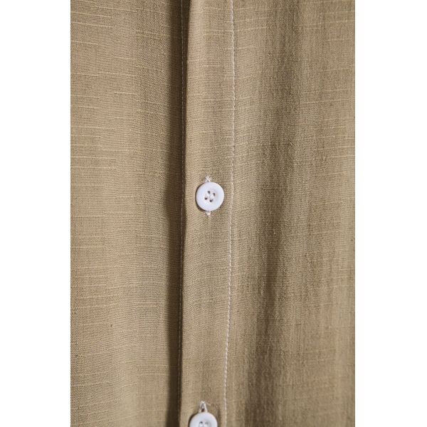 Короткорукавная рубашка мужская рубашка с V-Neck