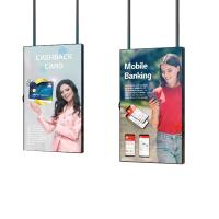 Display LCD de janela de 55 polegadas Interior Alto brilho Tecto pendurado Publicidade no varejo