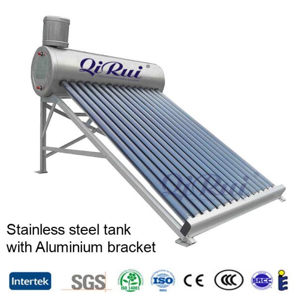 Bracket de aço de cor cinzenta 47X1500mm Mini tubo de vácuo aquecedor de água solar sem pressão