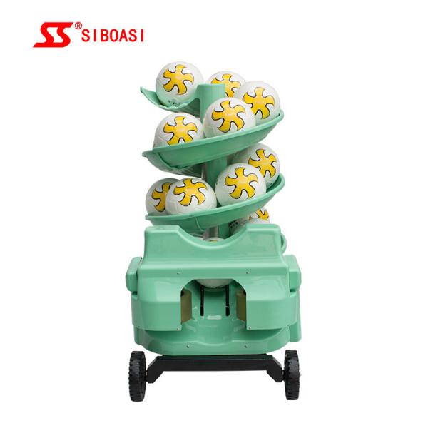 Li Battery Football Machine Feeder Fixed Point Ball Self Detection CE