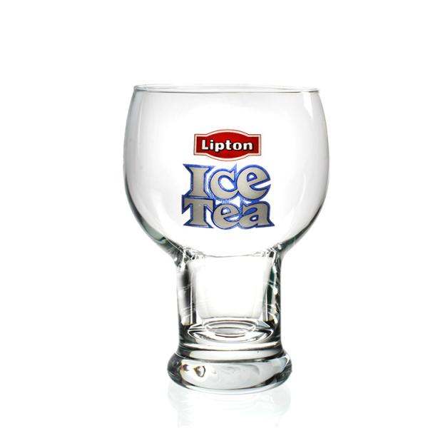 Factory wholesale lead free high quality crystal transparent 400ml glass drink cup Ice Tea Cup