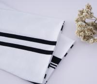 Tissu tricoté rayé résistant à l'usure, respirant et écologique