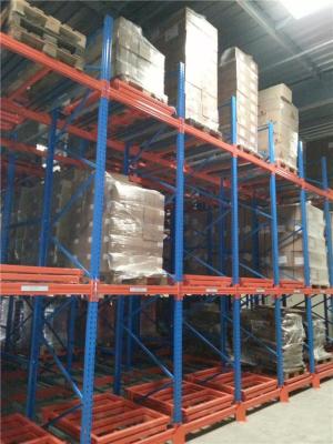 LIFO Warehouse Storage Push Back Racking 1000kg/Pallet High Density