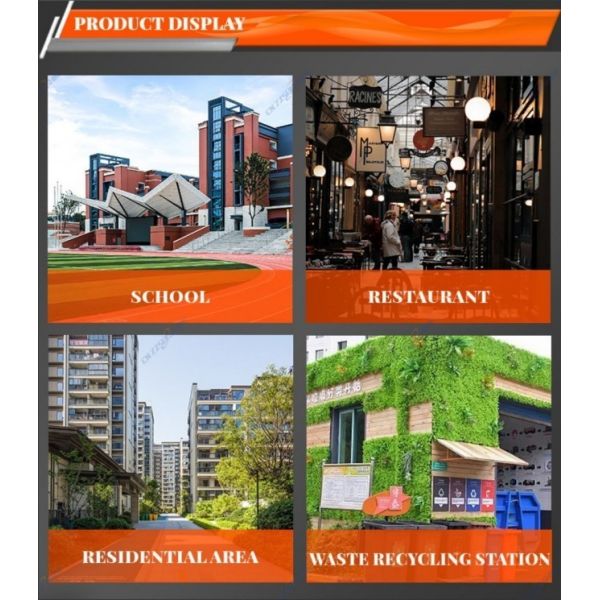 Food Waste To Fertilizer Recycling Drying Digester Compost Dewatering Machine Disposer Shredder