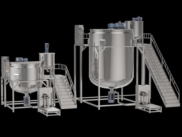 Produits chimiques pour la fabrication d'équipements de production Petit prix de la machine à fabriquer du savon liquide Homogénéisateur Mélangeur Mélangeur pour pâtes