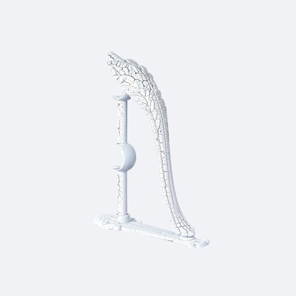 28mm Resin Ball Luxury Curtain Rod Finials Customized Curtain Rod Set Double Bracket