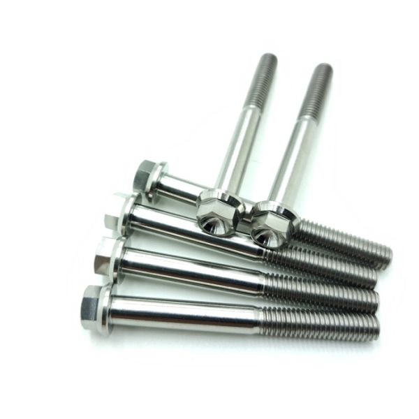 ISO M8x40 Hex Head Flanged Titanium Screws GR5